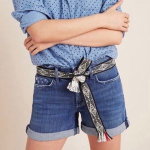 Anthropologie Pilcro High Rise Slim Jean Shorts